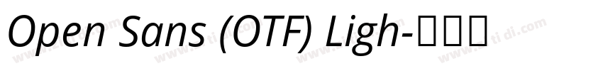 Open Sans (OTF) Ligh字体转换